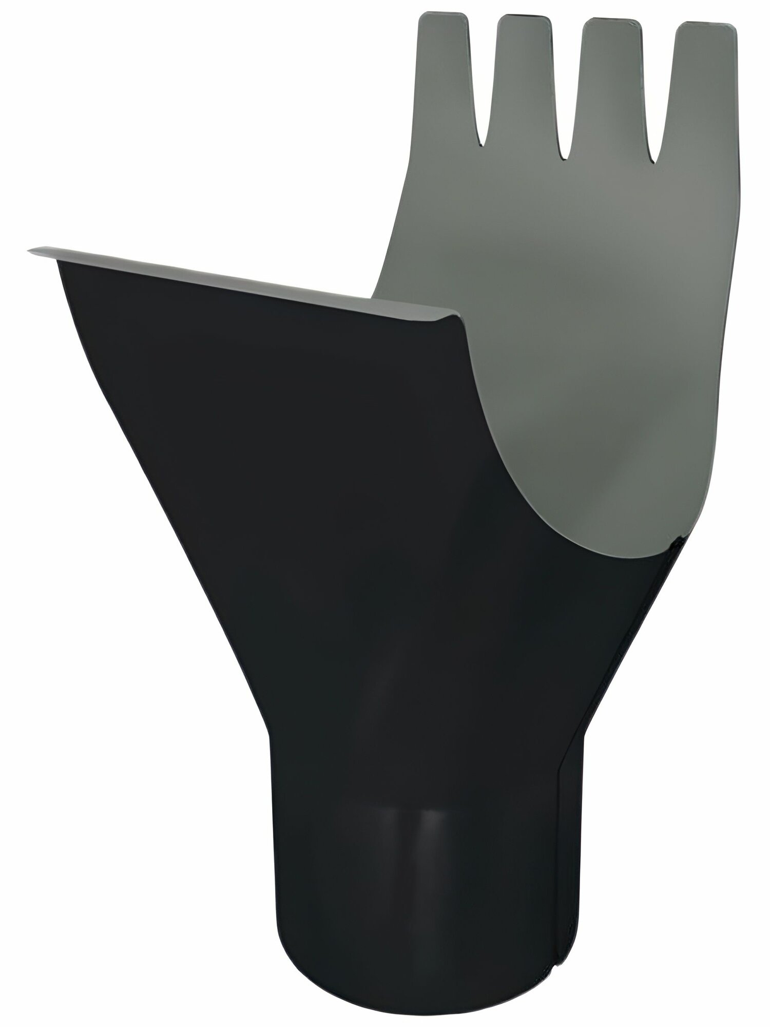 Кронштейн желоба металлический d125 мм 70 мм графитовый серый RAL 7024