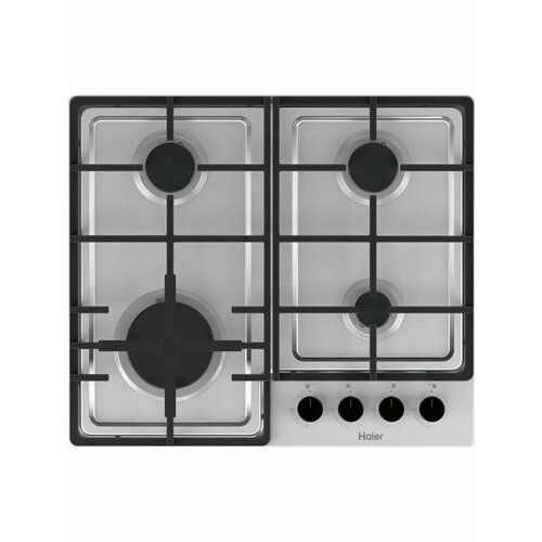 фото Варочная панель haier hhq-m64cx, нержавеющая сталь, газовая.