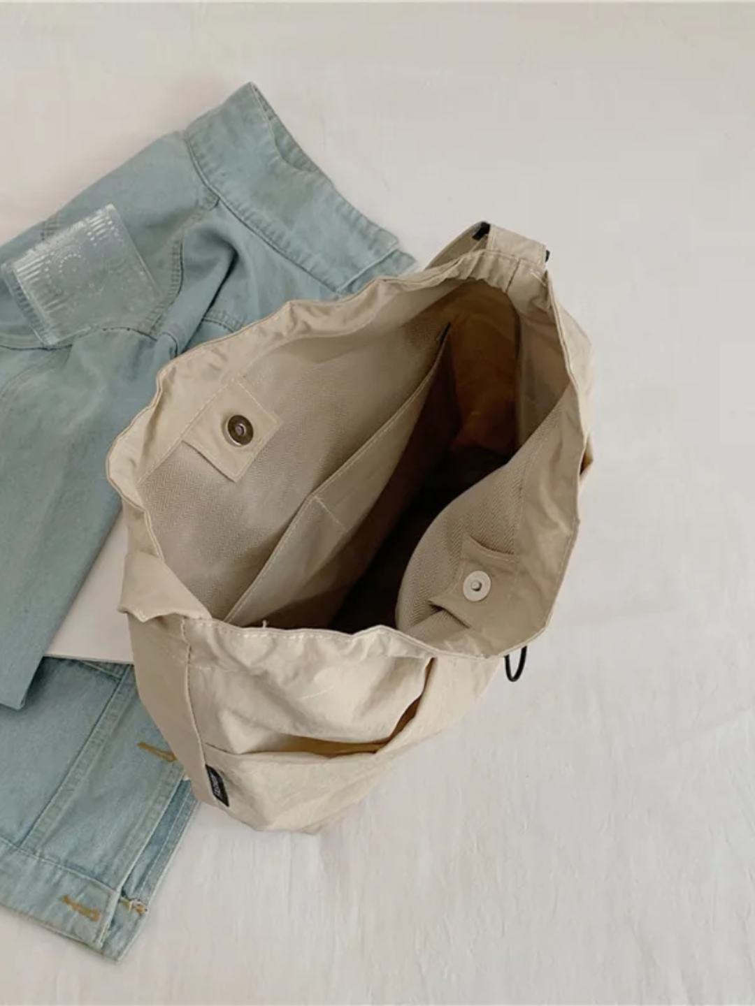 Сумка тоут , бежевый — фото 1