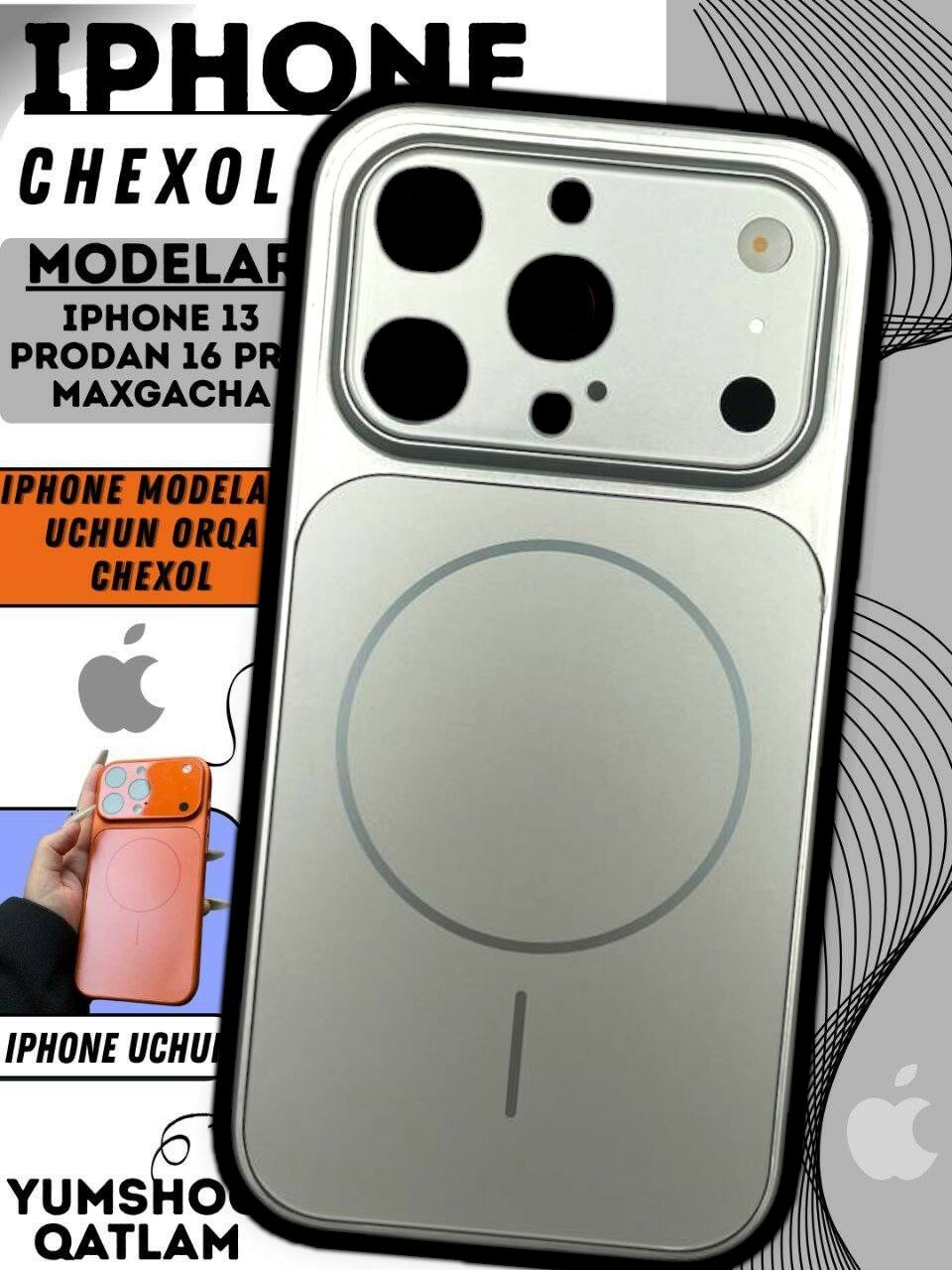 IPhoneчехол, который делает 17 Pro Max для iPhone 13 Pro , защитный чехол, удобный и прочный, совместимый