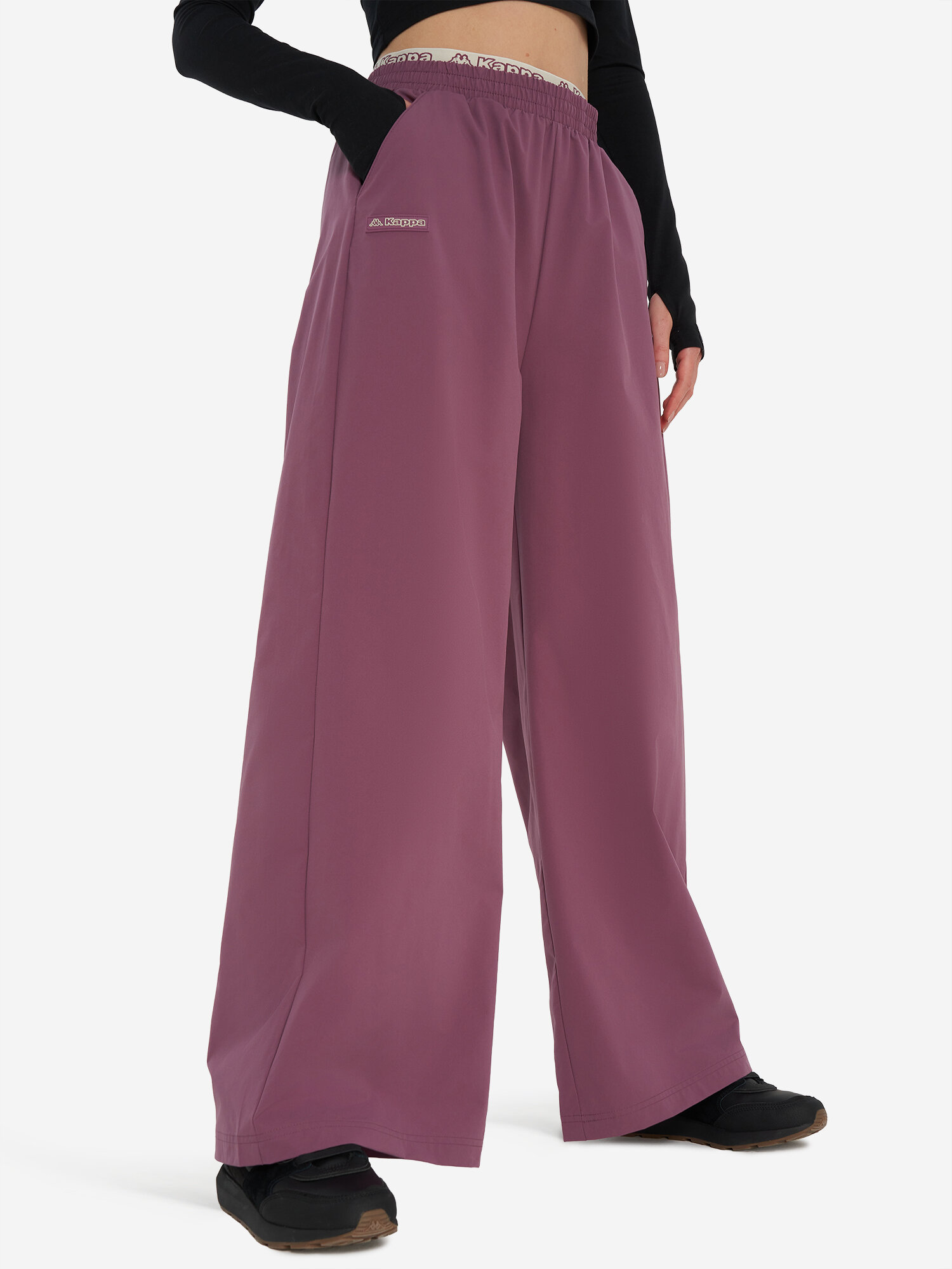 Брюки Kappa, размер 42-44, баклажановый — фото 1