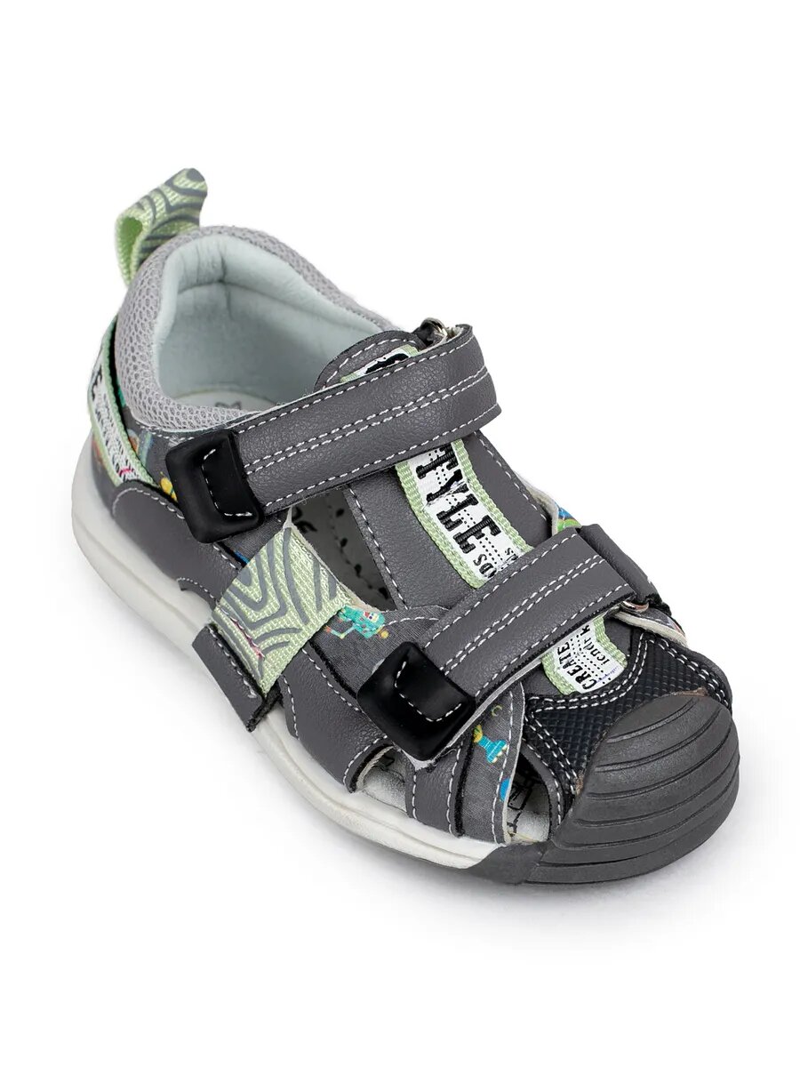 Сандалии Яркое детство размер 24 серый синий