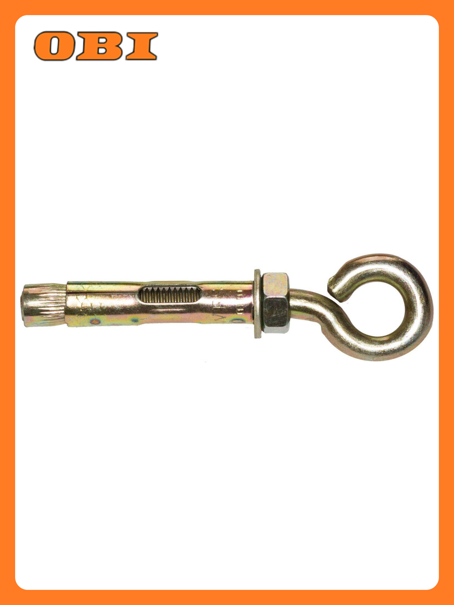 Анкер-болт Fixbox с кольцом сталь оцинкованный 10x60 мм 2 шт