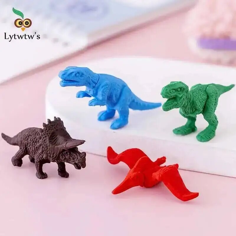 1 шт, милый кавайный карандаш, резиновый ластик с рисунком динозавра, новинка, довольно милые животные, школьные канцелярские принадлежности