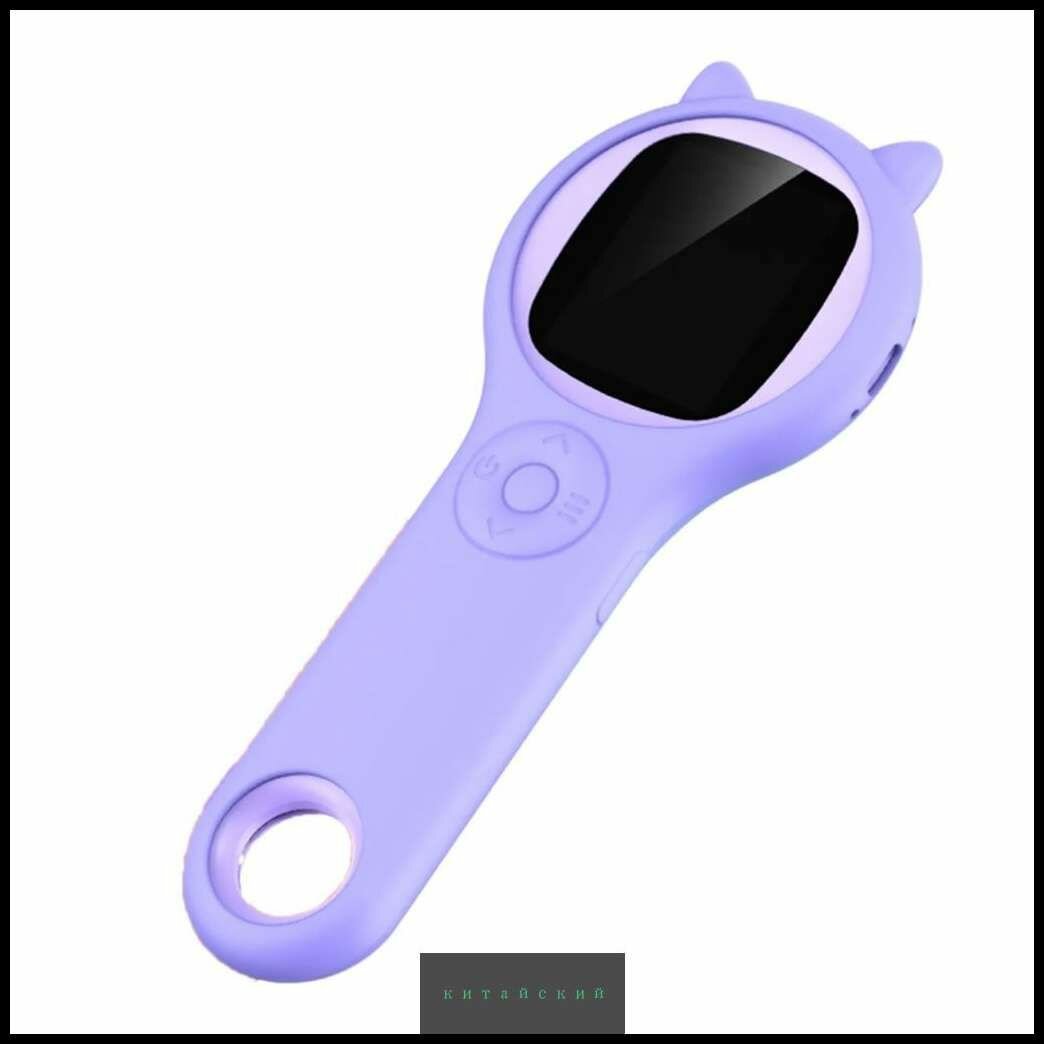 Детский цифровой микроскоп портативная развивающая лупа фиолетового цвета