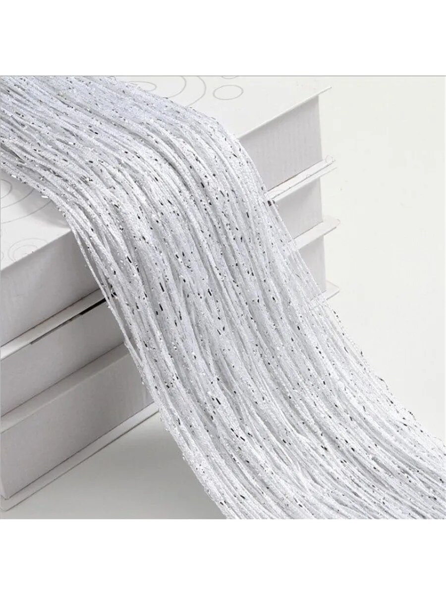 Занавеска на дверь 100x200 см белый