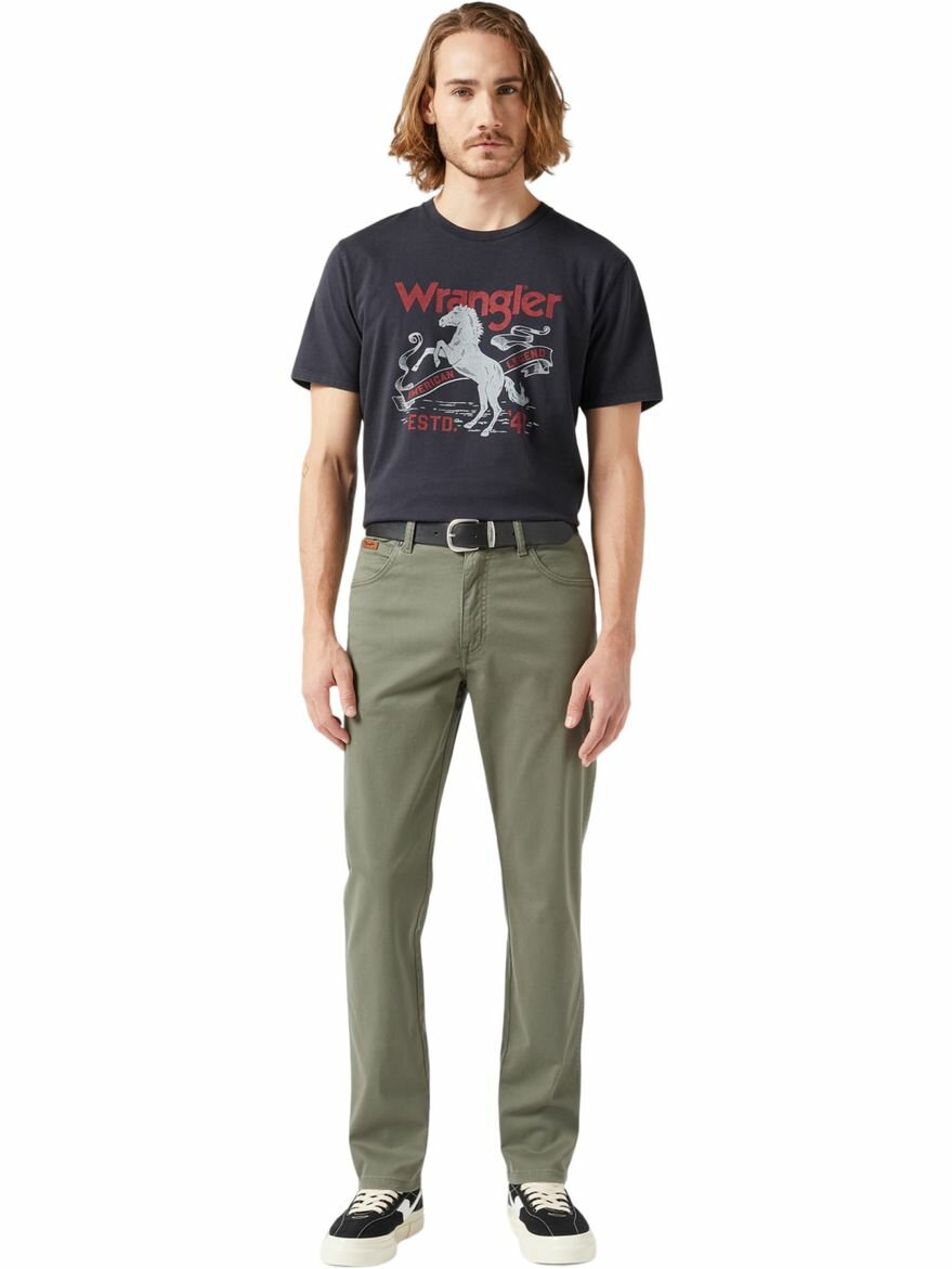 Ремень Wrangler для мужчин, размер 110, черный — фото 1