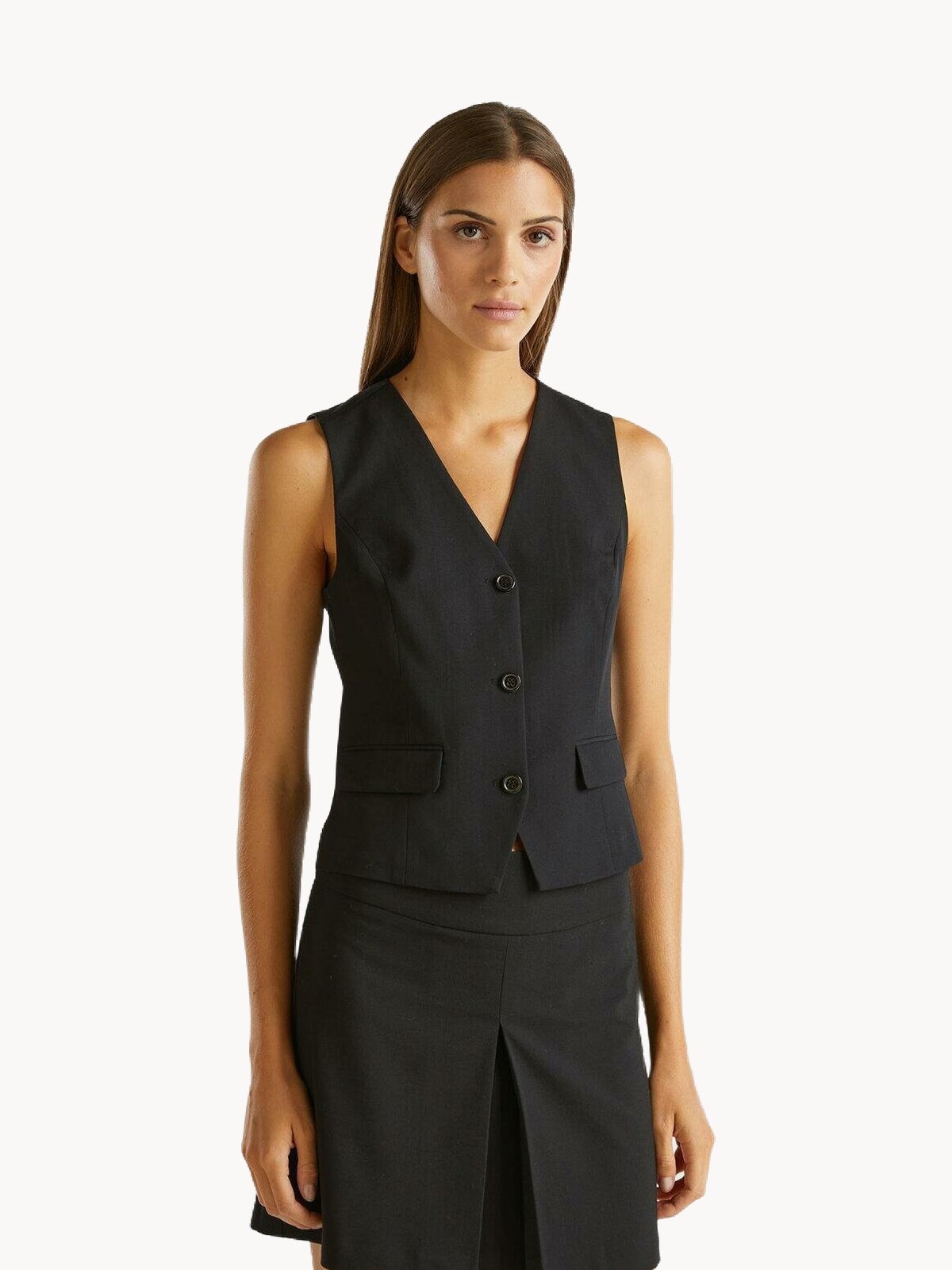 Жилет UNITED COLORS OF BENETTON размер 46 черный