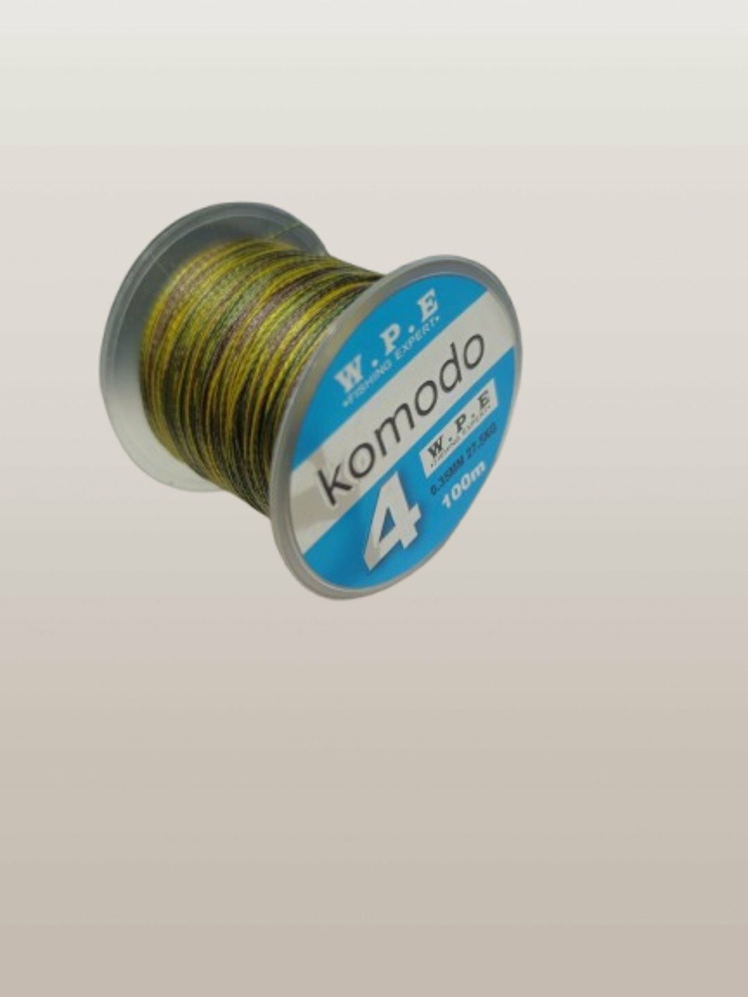 Шнур для рыбалки Komodo, золотистый хаки, 0,3 мм, 18,5 кг, 100 метров