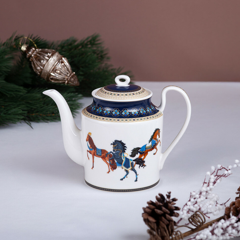 16062 FISSMAN Заварочный чайник DERBY 1100 мл (фарфор)