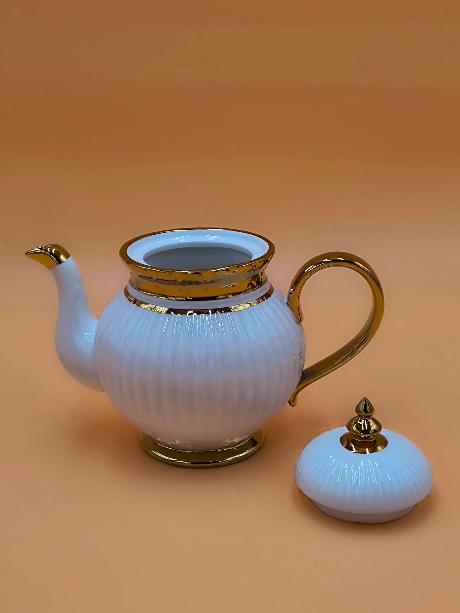 Серия Керамических Чайников "Tea Pot 4 Xashamat" Золотыми линями