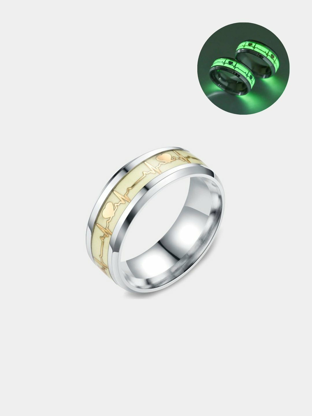 Кольцо, агат синтетический, размер 14.25, dark blue — фото 1