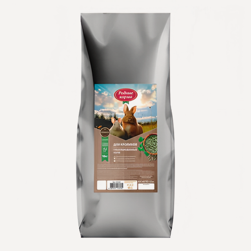 Изображение товара Родные корма 10 кг полнорационный, гранулированный корм для кроликов