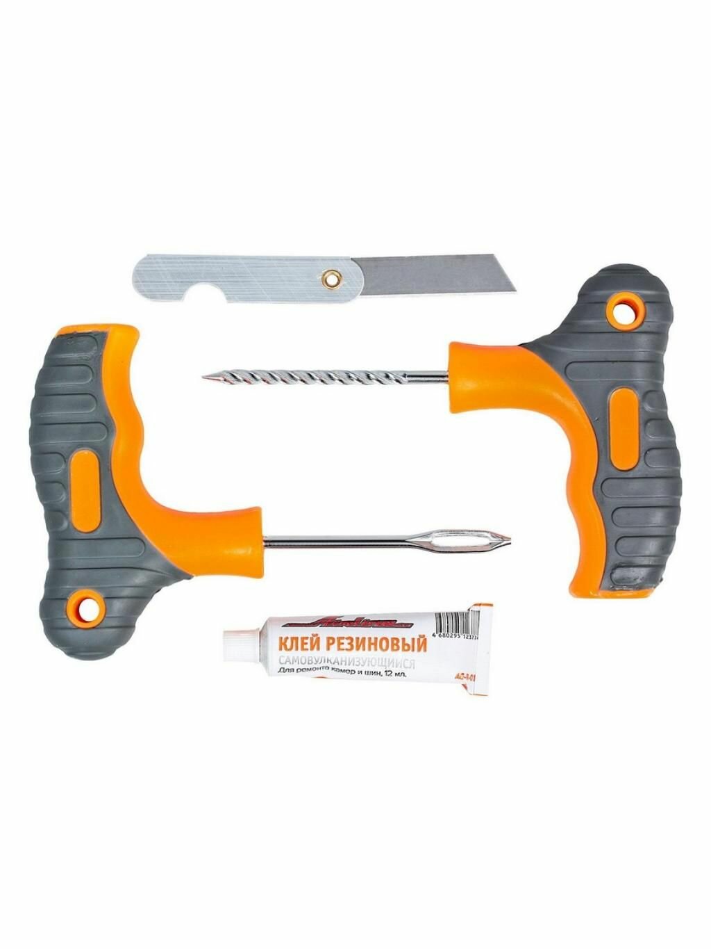 Ремкомплект для бескамерных шин AIRLINE ATRK838, в кейсе саморезы прорезиненные, 20 шт