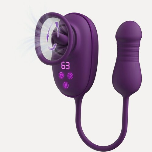 Изображение товара Стимулятор PharmQuests Amovibe Nebula Orbit, с язычком, фиолетовый