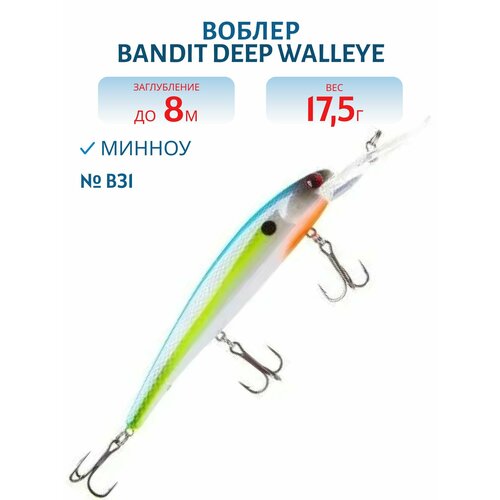 Воблер BANDIT DEEP WALLEYE B31