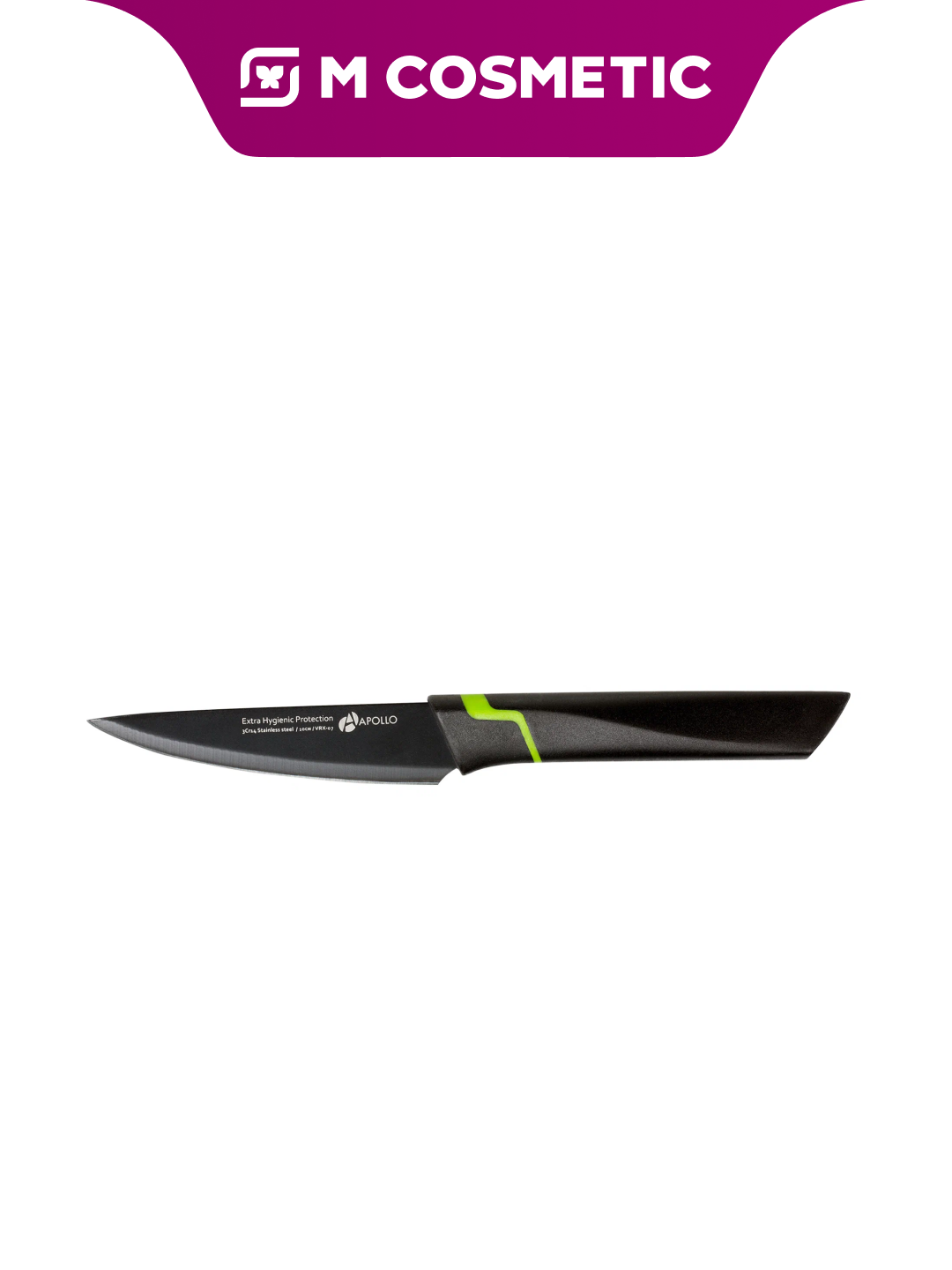 Нож кухонный Apollo Genio Vertex, для овощей, эргономичная ручка, 22 см