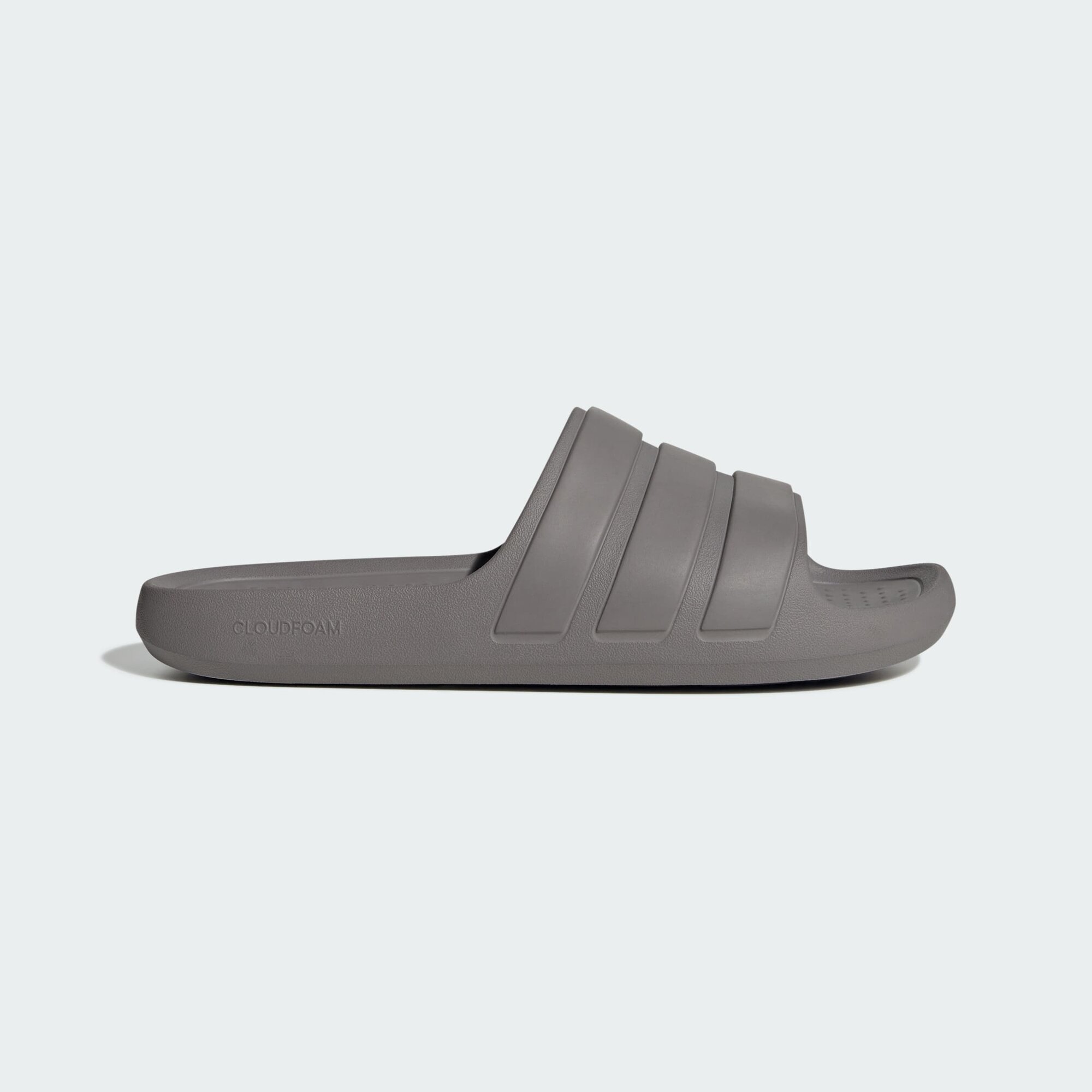 Шлёпанцы adidas Adilette Flow, размер 9 UK, темно-серый