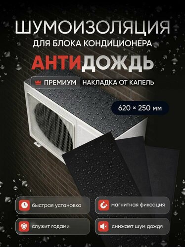 Изображение товара Шумоизоляция для блока кондиционера 650*250 мм антидождь
