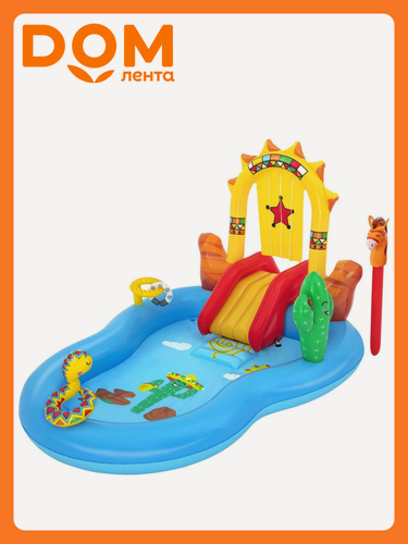 Изображение товара Игровой центр Bestway "Wild West", для улицы и помещения, от 2 лет, голубой