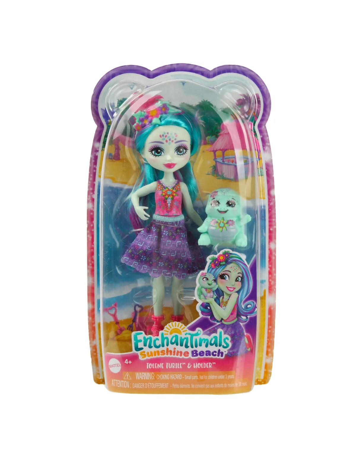 Кукла Enchantimals HXB96 Толен Черепашка и Холдер, 15см