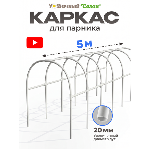 фото Каркас для парника гарант 5 м гринпласт