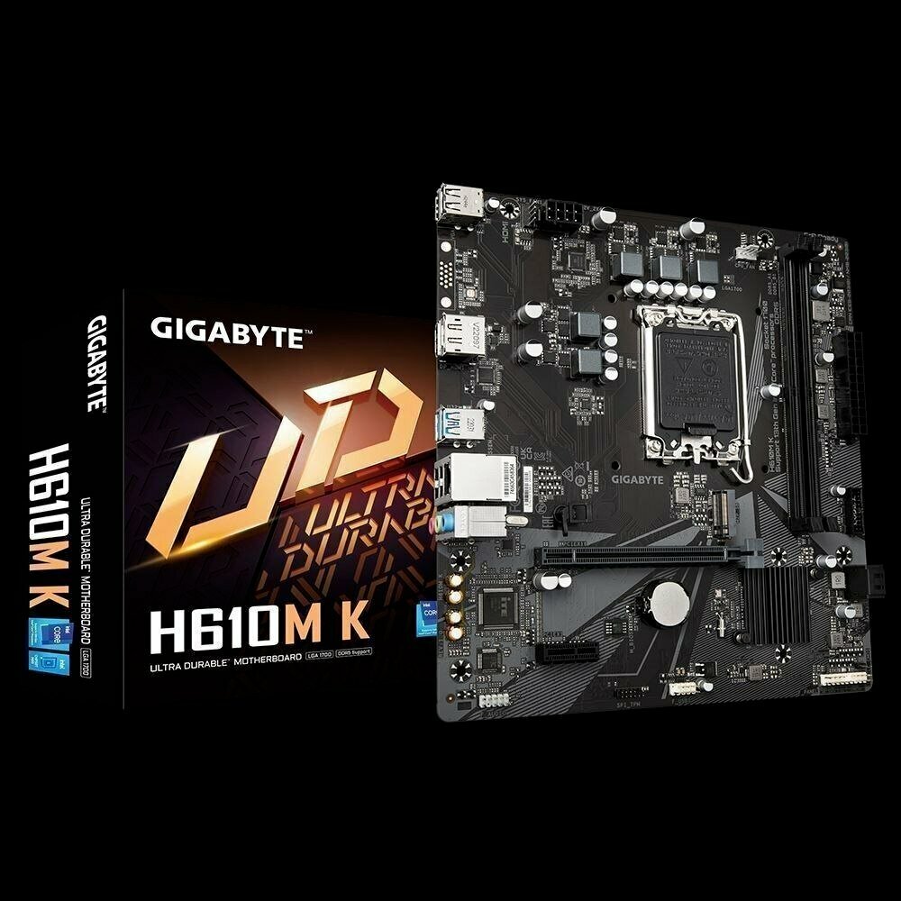 Материнская плата Gigabyte H610M K DDR5 (LGA1700, mATX, DDR5)