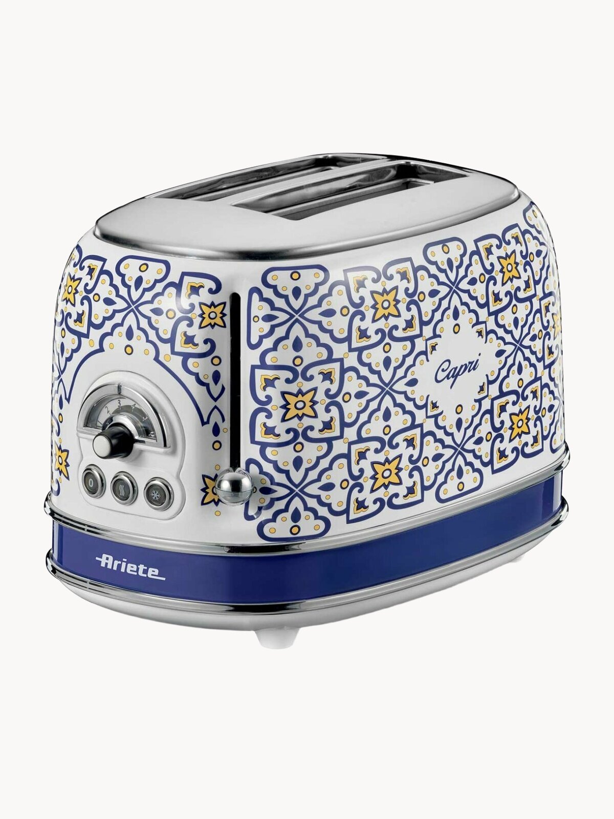 Тостер Ariete 0155/0С Capri, 810 Вт, 6 режимов, 2 слота, функция подогрева и размораживания