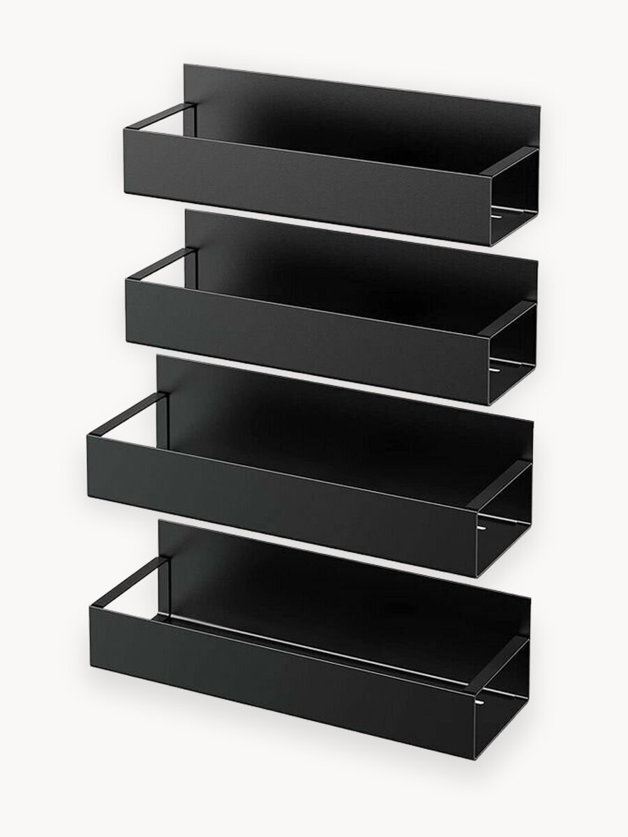 Магнитная полка на холодильник / Набор 4 шт. полки на магнитах