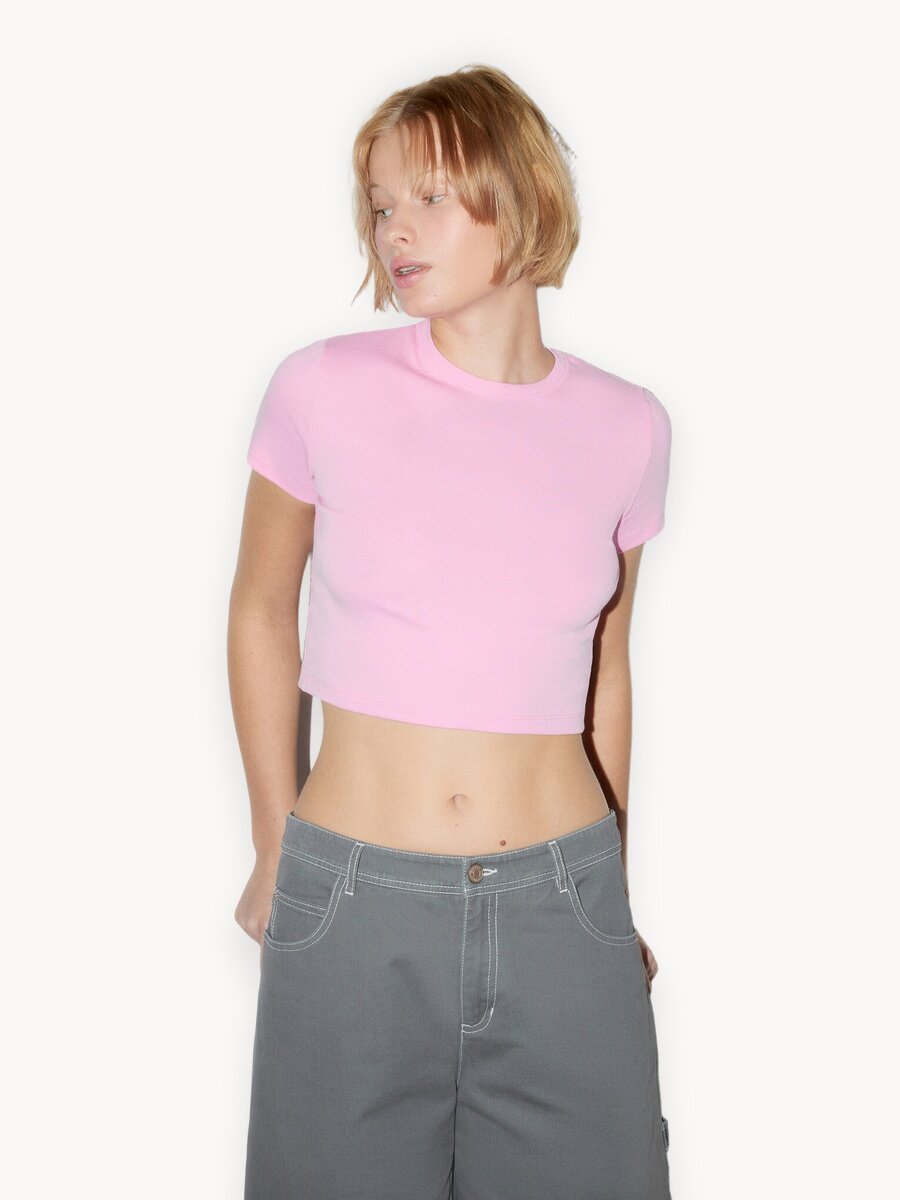 Топ Befree Базовый, размер L/XL, светло-розовый
