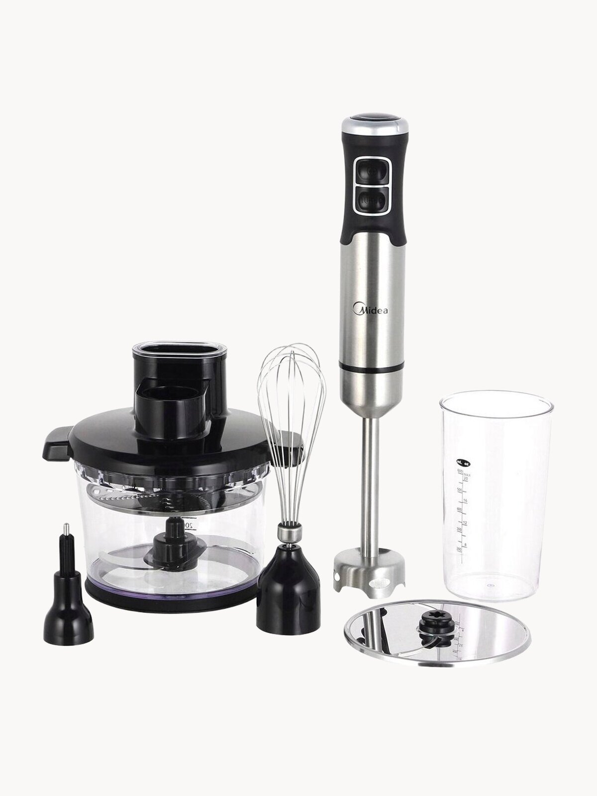 Погружной блендер Midea MC-BL801, серебристый/черный