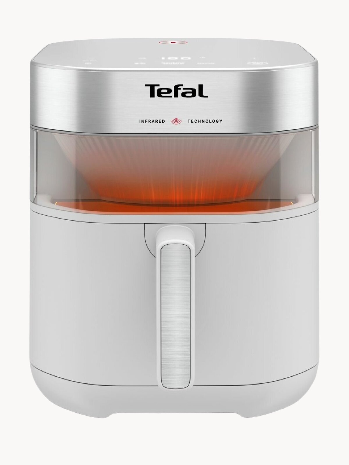 Аэрогриль Tefal Easy Fry Infrared EY831GE0, светло-серый, 2200 Вт, 7 л, инфракрасный нагрев, ТЭН, 8 программ, смотровое окошко с подсветкой