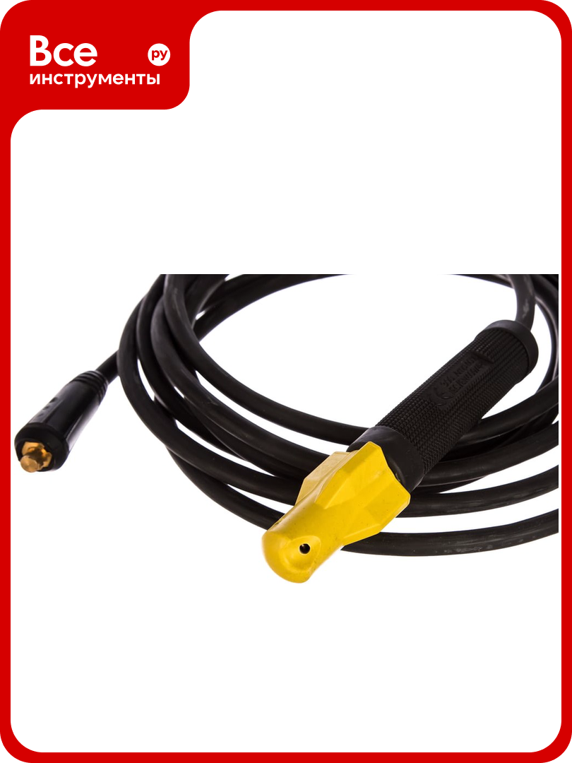 Комплект сварочных проводов К16 (5+5 м; 300 А; DX25; сечение 16 мм²; медь) Gigant G-818