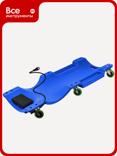 Изображение товара Подкатной пластиковый лежак на 6-ти колесах с фонарем на гибком удлинителе 40" Forsage F-TRH6802-1(3542), серый,