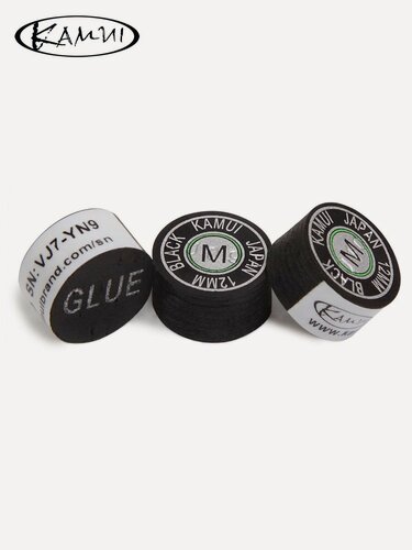 Изображение товара Наклейка для кия Kamui Black 12 мм Medium, многослойная, 1 шт.
