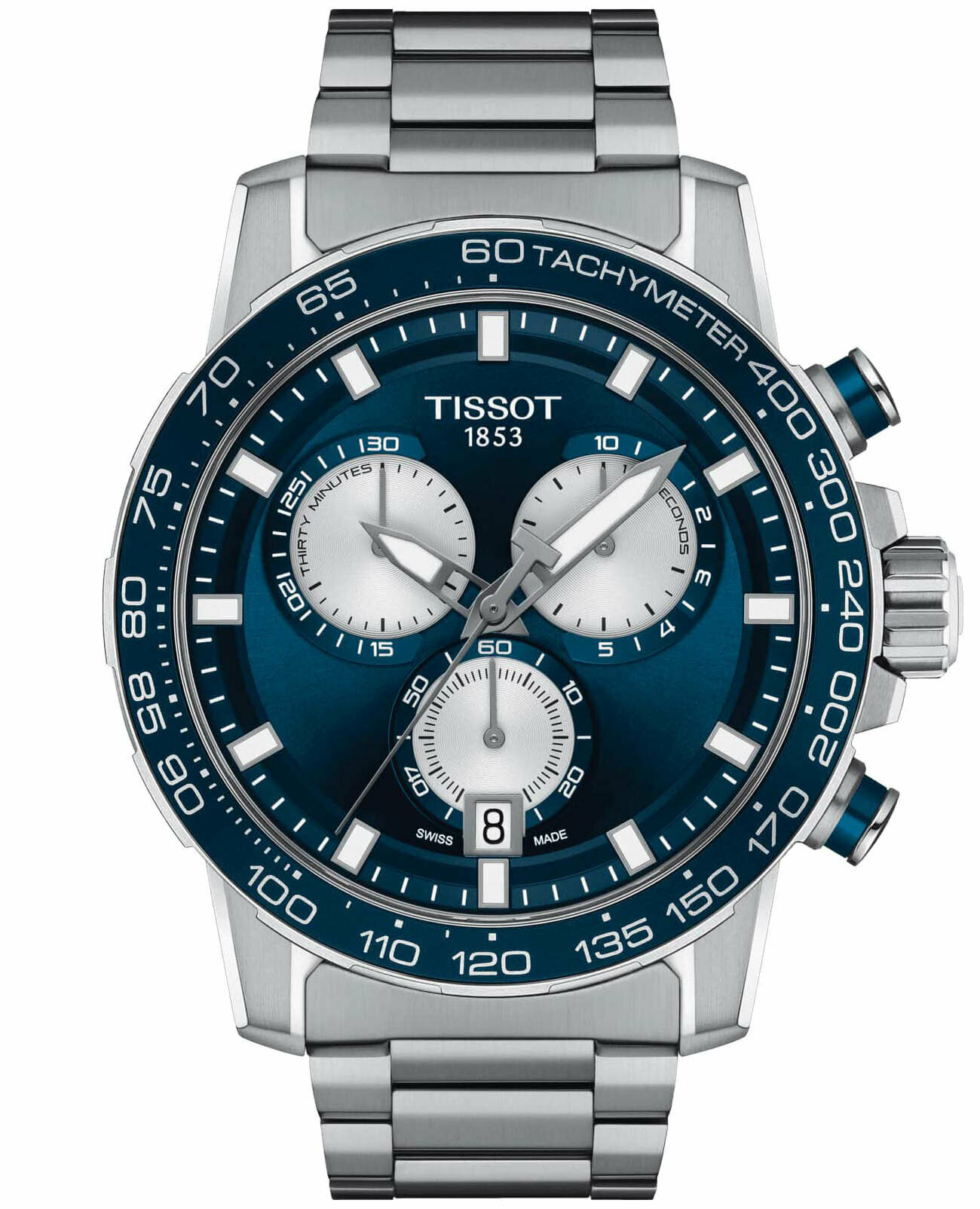Наручные часы TISSOT, синий, фиолетовый, серебряный — фото 1