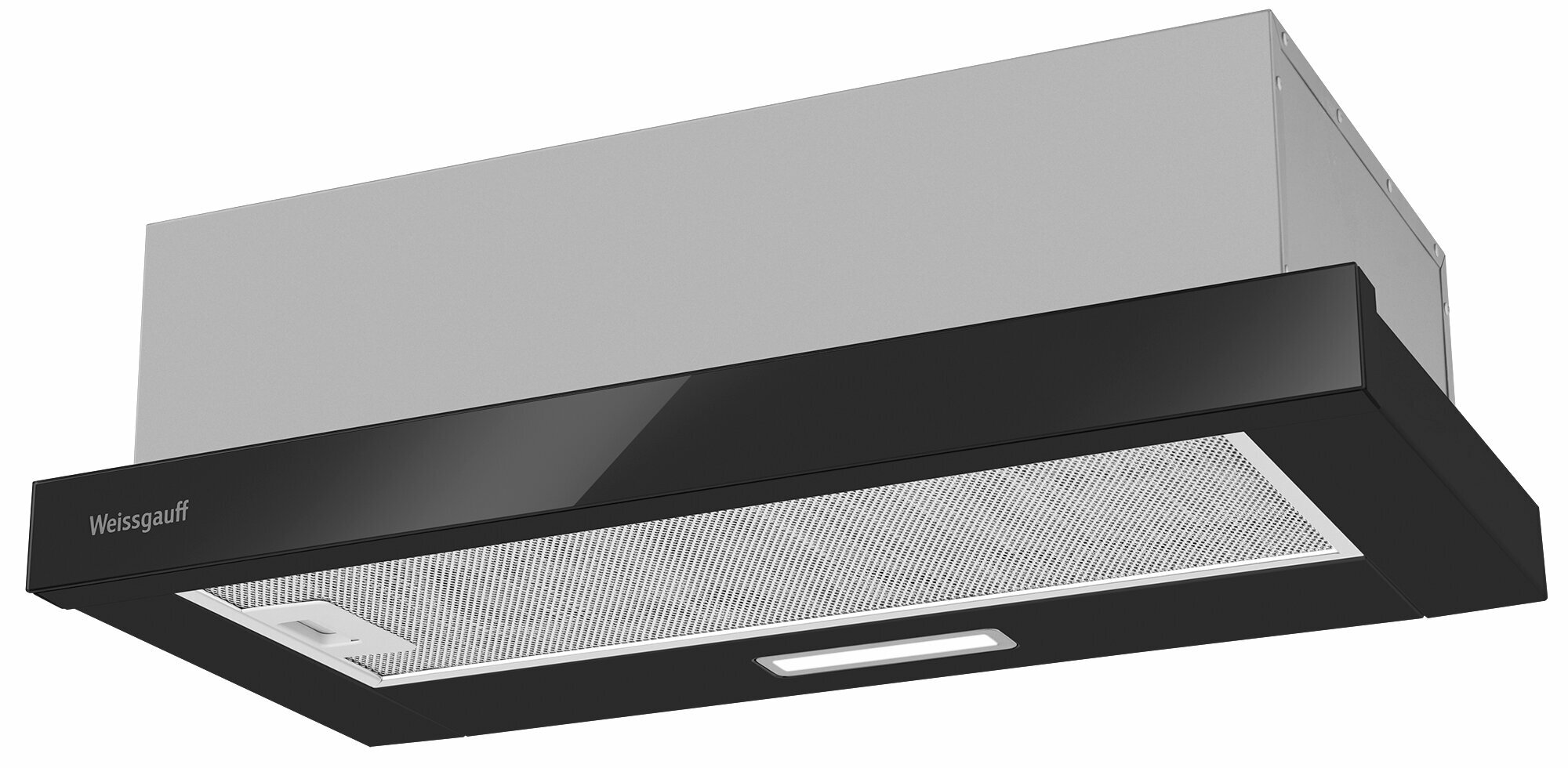 Кухонная встраиваемая вытяжка Weissgauff TEL 600 2M Black Glass