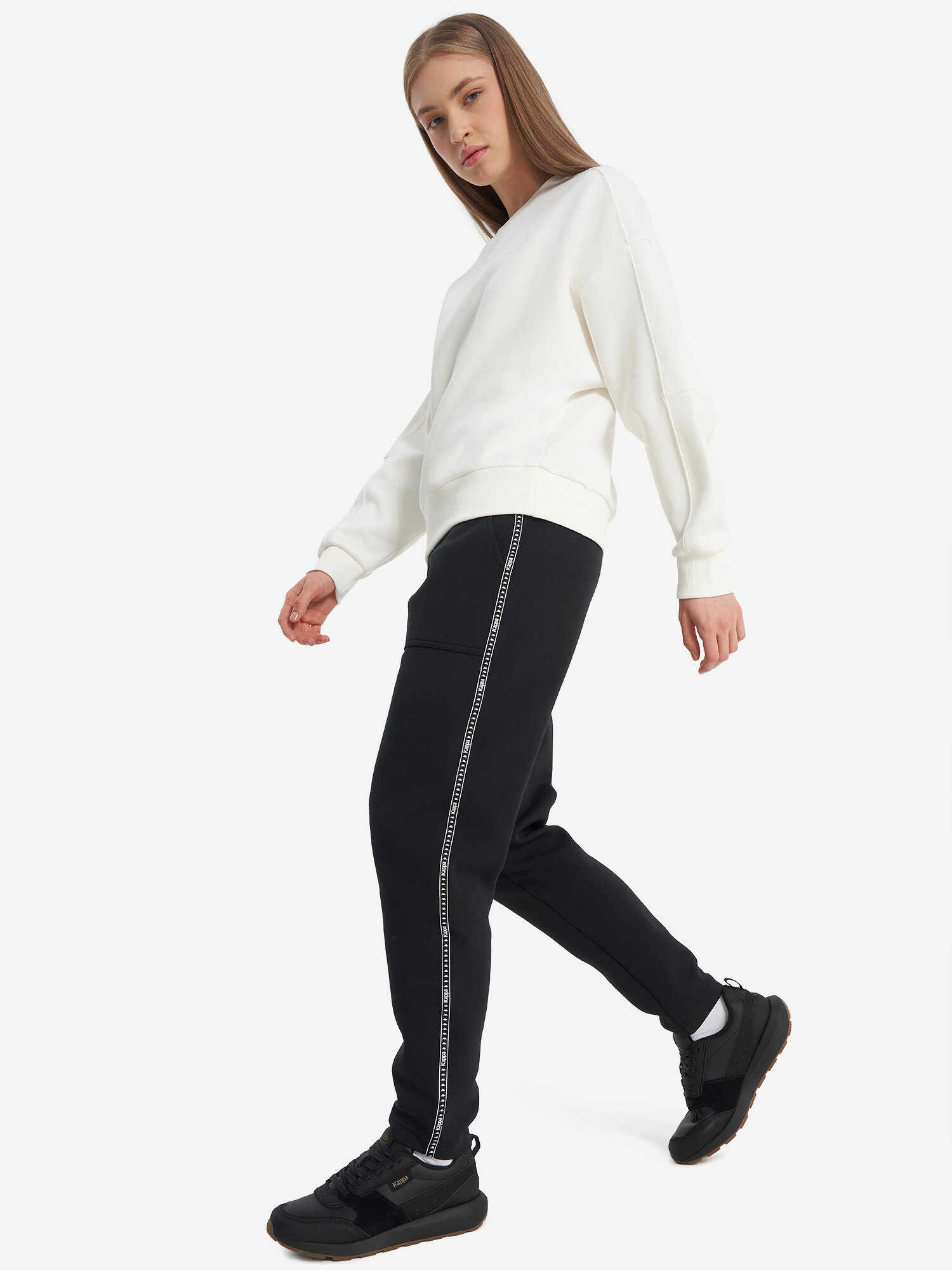 Брюки Kappa, размер 42-44, черный — фото 1