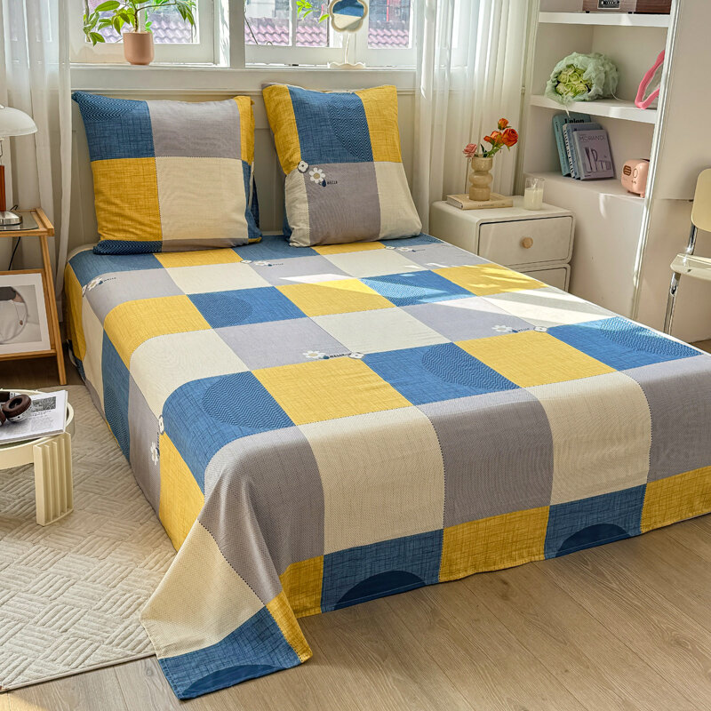 Постельное белье, 2-х спальный комплект, полиэстер, молочный, серый — фото 1