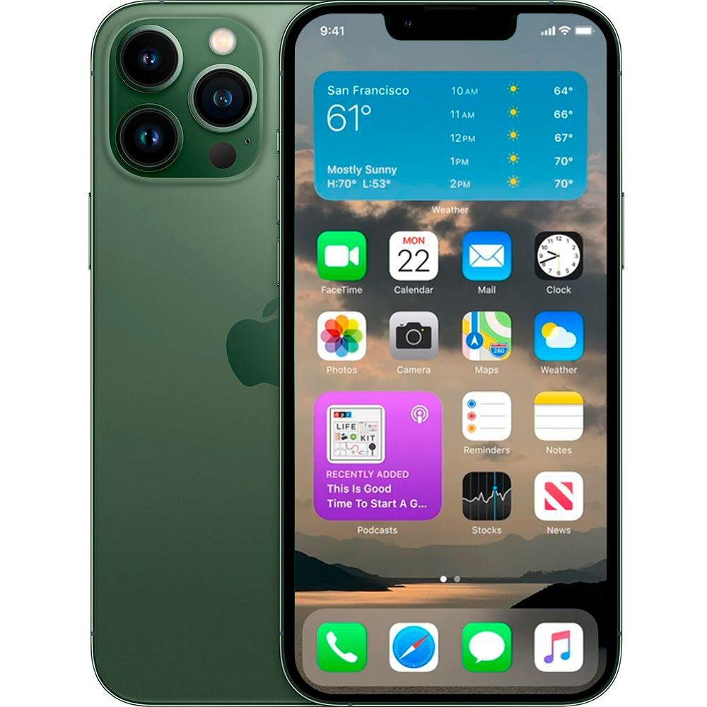Apple iPhone 13 Pro, 256GB, Alpine Green, NFC