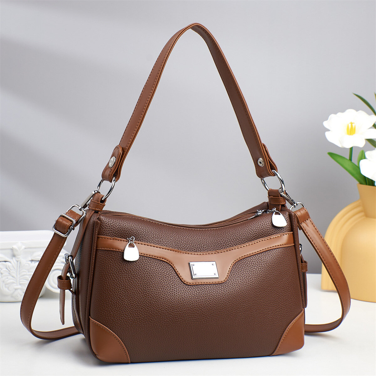 JYL Вместительная сумка DX32300 в стиле мягкая кожа и универсальный дизайн