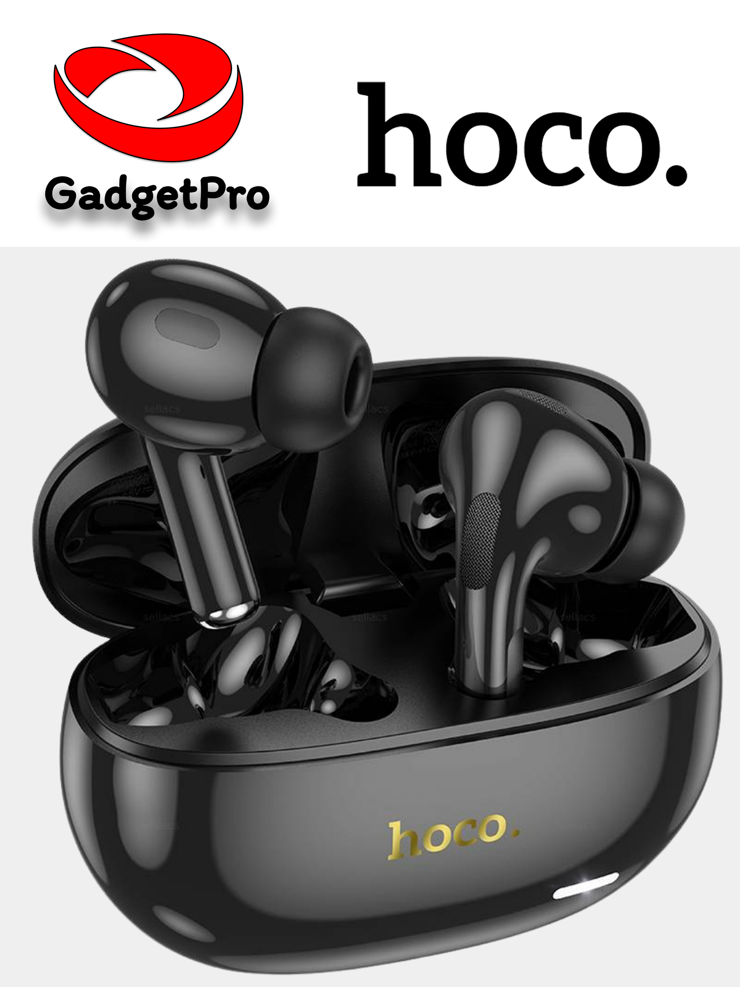 Наушники HOCO EW60 Plus TWS с Bluetooth 5.3, ANC, 20 ч, черные