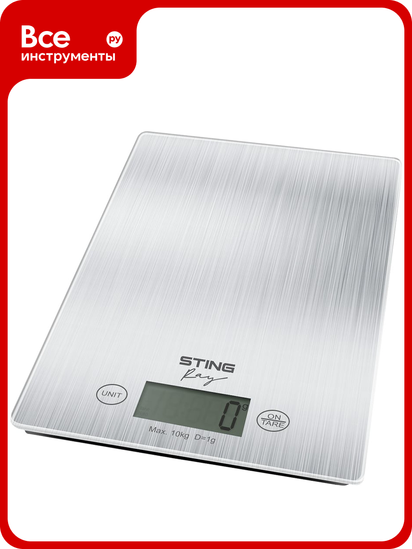 Кухонные весы STINGRAY ST-SC5107A сталь со встроенным термометром 41349