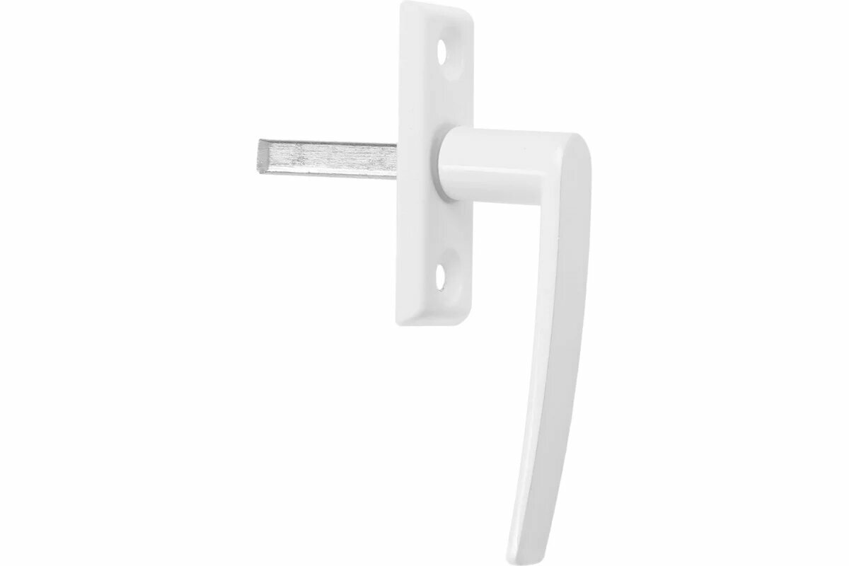 Тундра Ручка оконная  металлическая d=7 мм штырь 35 мм длина 80 мм цвет белый 9624164