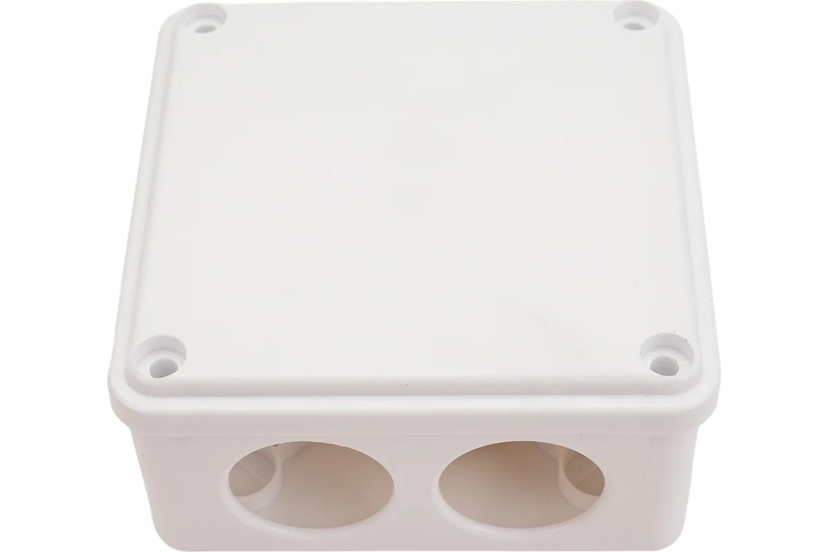 IEK Коробка расп. км для о/п 100x100x45мм ip44 6 вв. белая UKO11-100-100-045-K01-44