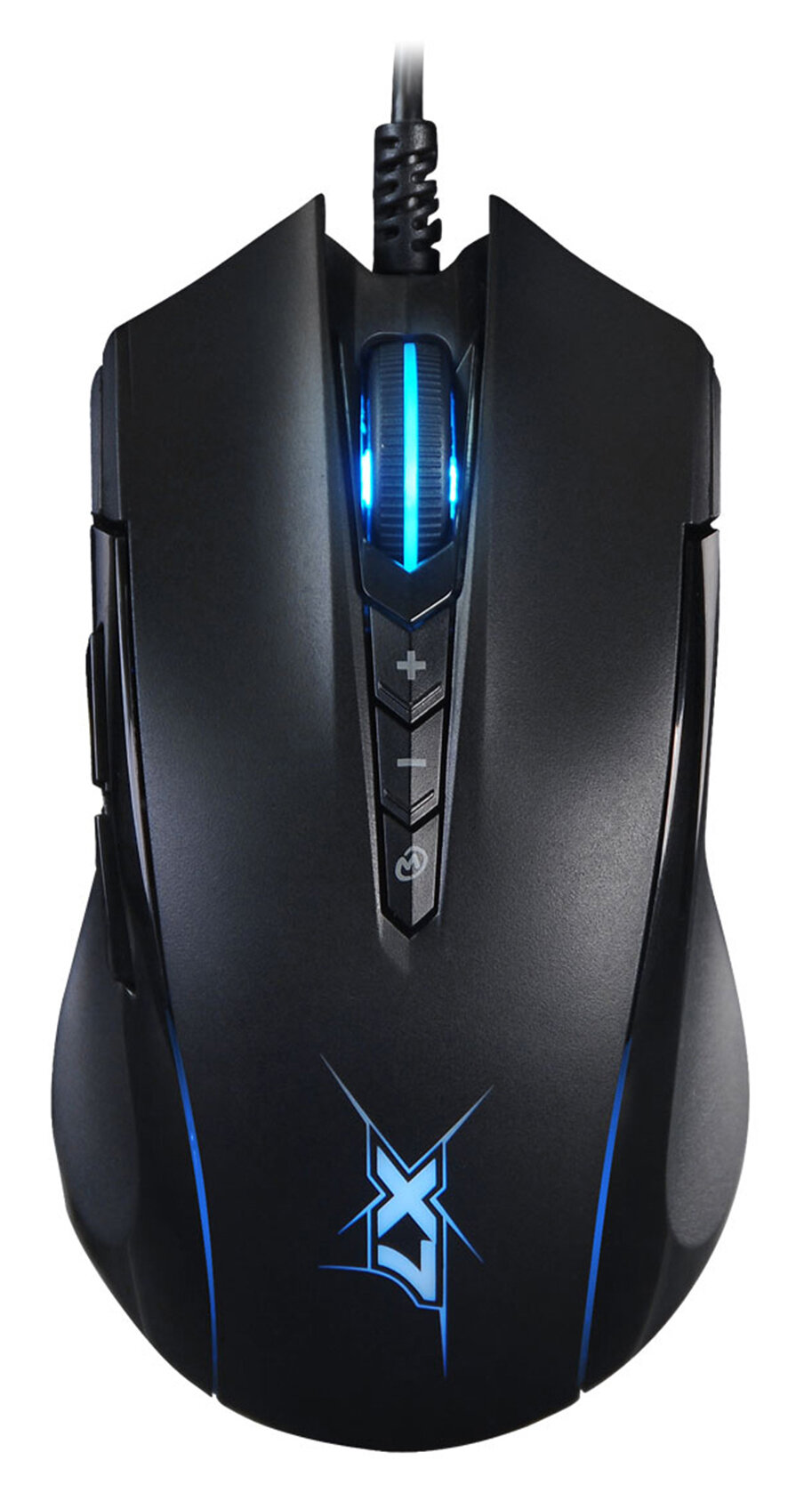 Мышь A4Tech X89 черный, оптическая, разрешение сенсора 2400dpi, проводная, длина провода 1.8м, кнопок: 8