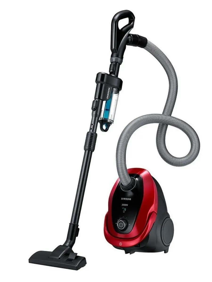 Пылесос Samsung SC20M257AWR с мешком на 2.5 л и фильтром EZClean, мощность всасывания 460