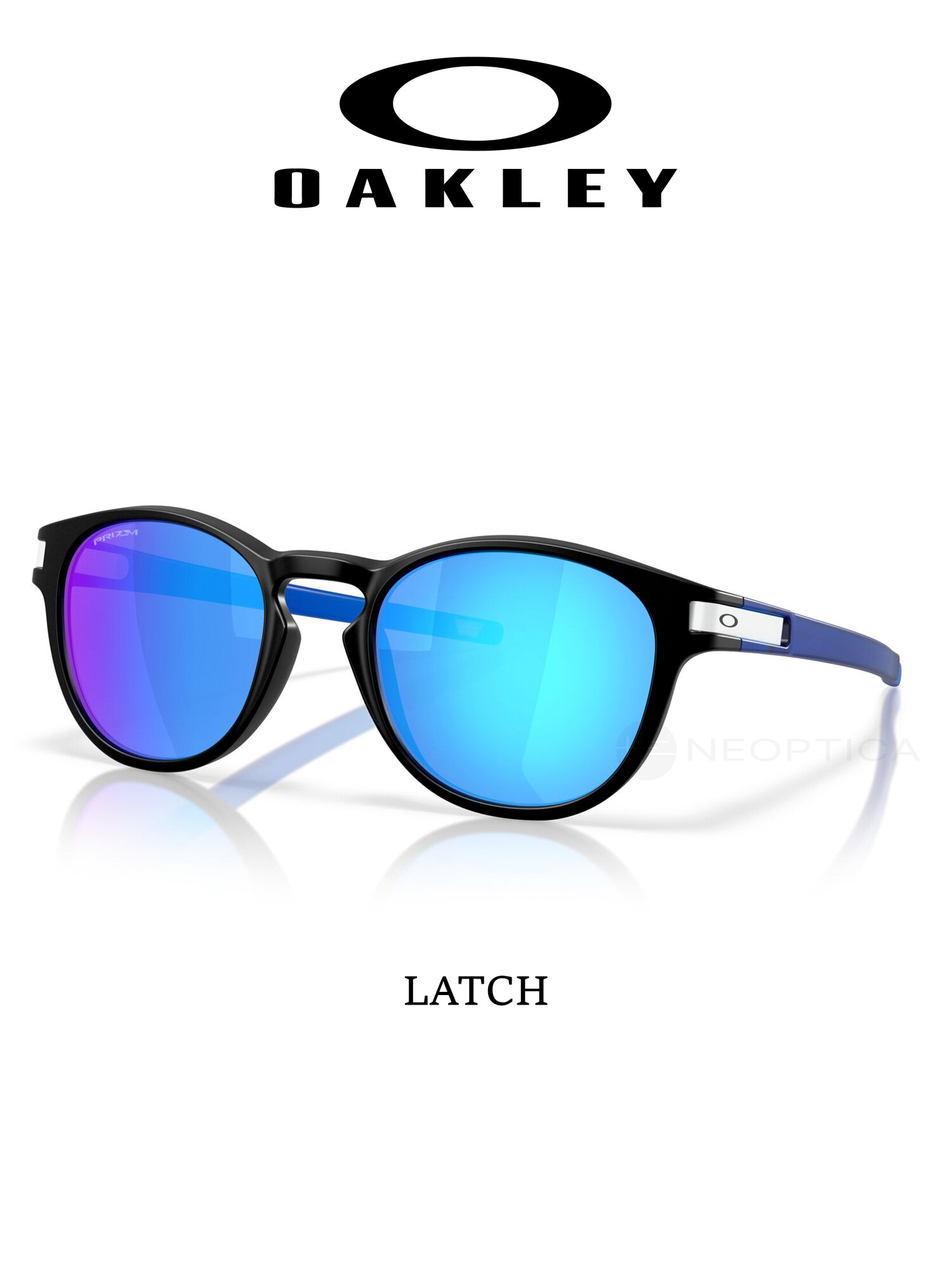 Солнцезащитные очки Oakley, черный/синий