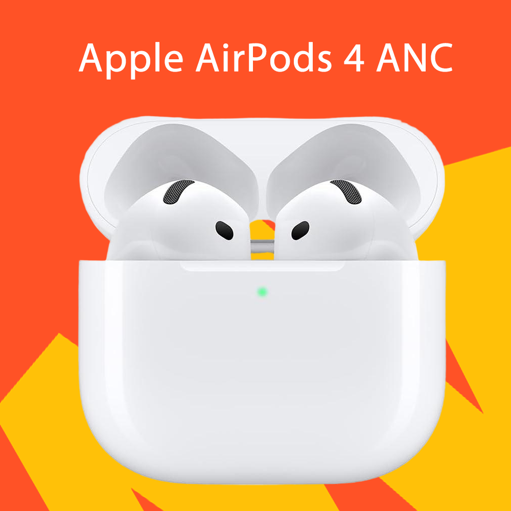 Беспроводные наушники Apple AirPods 4 ANC с зарядный кейс MagSafe, белый
