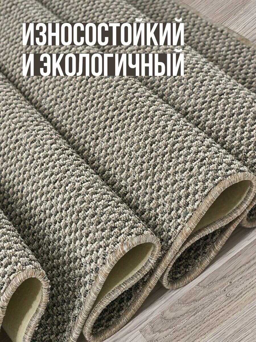 Ковёр с ворсом 300см х 500см, в комнату, серый — фото 1
